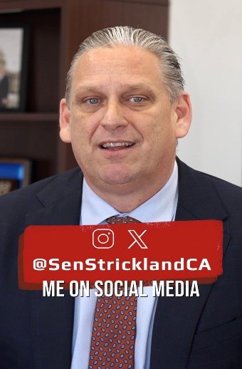 Senator Strickland marked his 100 days in office as a State Senator proudly representing California’s 36th Senate District