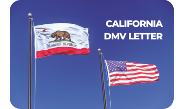 CA DMV Letter