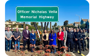 Senator Janet Nguyen hosts ceremony and flyover,  introducing Officer Nicholas Vella Memorial Highway  