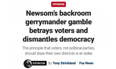Newsom's backroom gerrymander gamble betrays voters and dismantles democracy