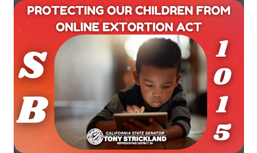 Senate Bill 1015 (Protecting Our Children from Online Extortion Act)  