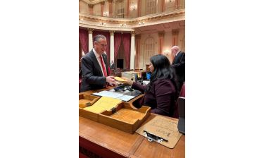 Strickland Introduces SB 985 at the Senate Desk