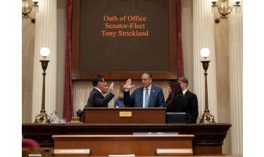 Newest state senator, Tony Strickland sworn-in to office