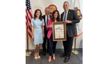 Senator Strickland Celebrates with Garden Grove Mayor Stephanie Klopfenstein as Senate District 36 Woman of the Year in Sacramento