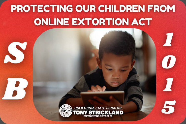 Senate Bill 1015 (Protecting Our Children from Online Extortion Act)  